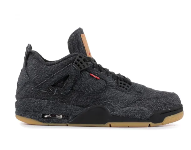 Air Jordan 4 Retro x Levi's – Black Denim (Official Collaboration)