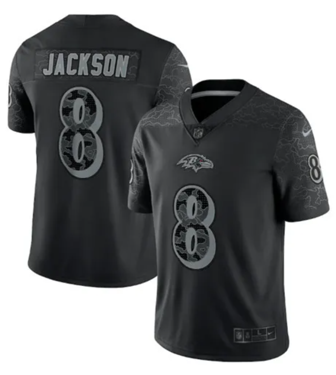 Baltimore Ravens #8 Lamar Jackson — Maillot Limited&nbsp;