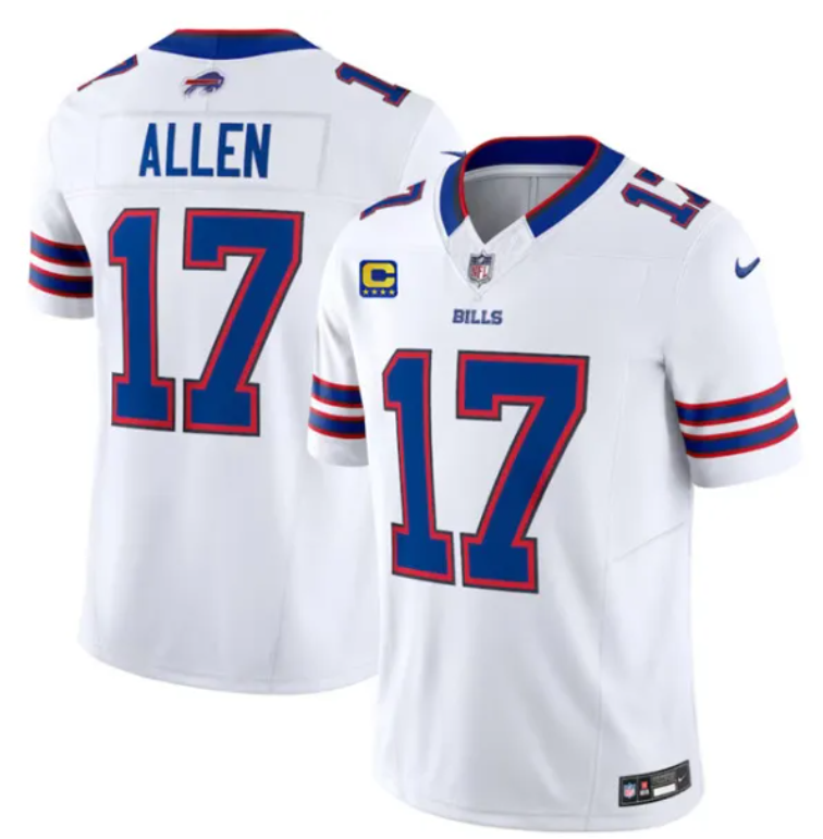 Buffalo Bills #17 Josh Allen — Maillot 2023 Blanc