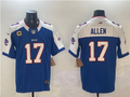 Buffalo Bills #17 Josh Allen — Maillot Bicolore Bleu/Blanc