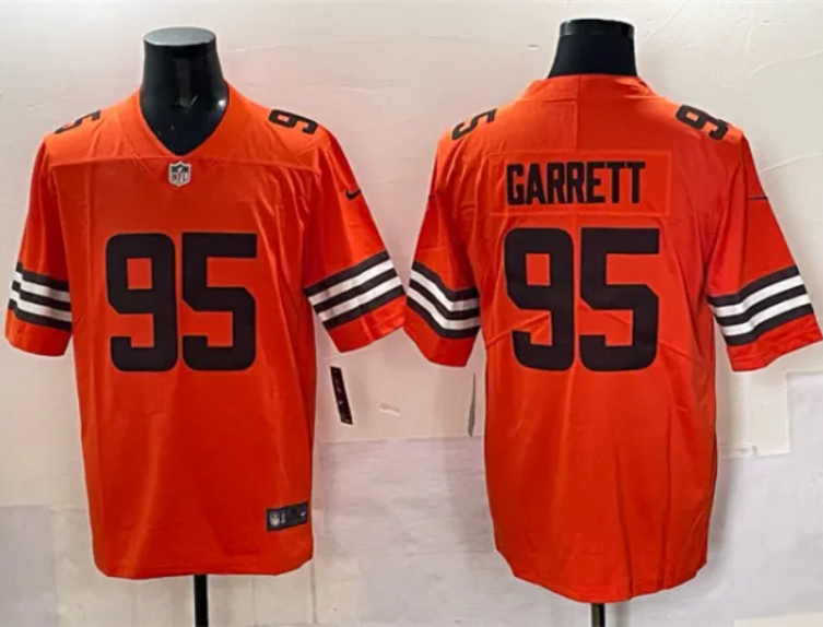 Cleveland Browns #95 Myles Garrett — Maillot Vapor Limited