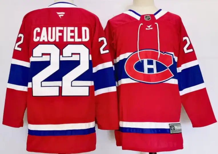 Cole Caufield Canadiens Red Jersey All Stitched