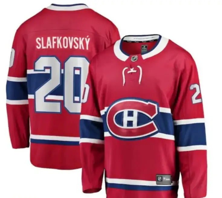 Custom Juraj Slafkovsky Canadiens Red Jersey - All Stitched