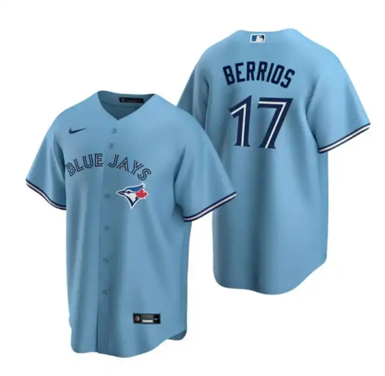 MLB José Berrios #17 Blue Jays – Nike Powder Blue Alternate Cool Base Jersey