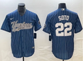 MLB Juan Soto #22 Yankees – Nike Pinstripe Cool Base Jersey (Stitched)
