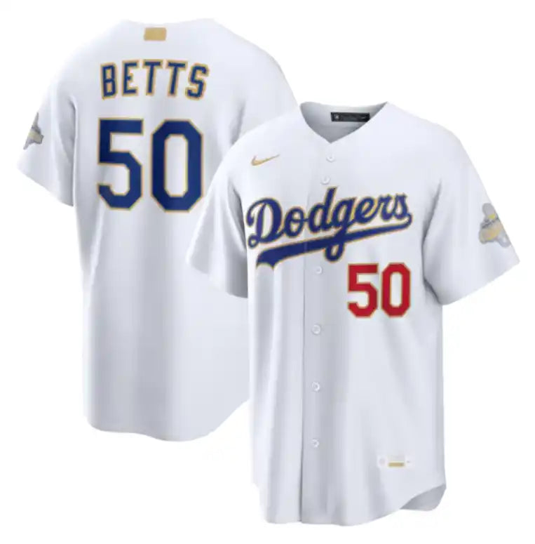 MLB Mookie Betts #50 Dodgers – Nike Stadium Edition 2026 Gold Collection (Authentique)