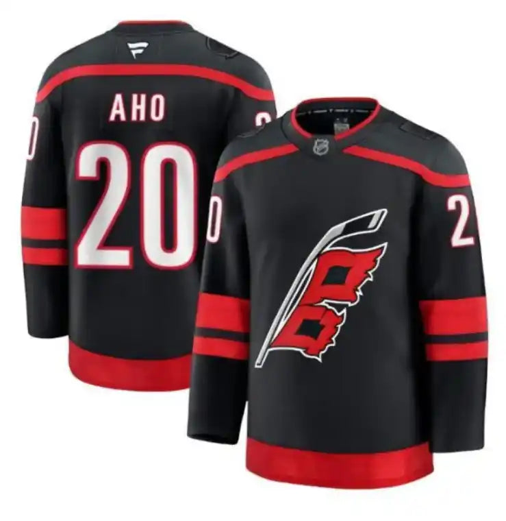 Maillot NHL – Sebastian Aho #20 | Carolina Hurricanes | Noir