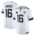 Men's Jacksonville Jaguars #16 Trevor Lawrence White 2025 Football Jersey