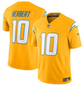 Men's Los Angeles Chargers #10 Justin Herbert Gold 2025 F Jersey