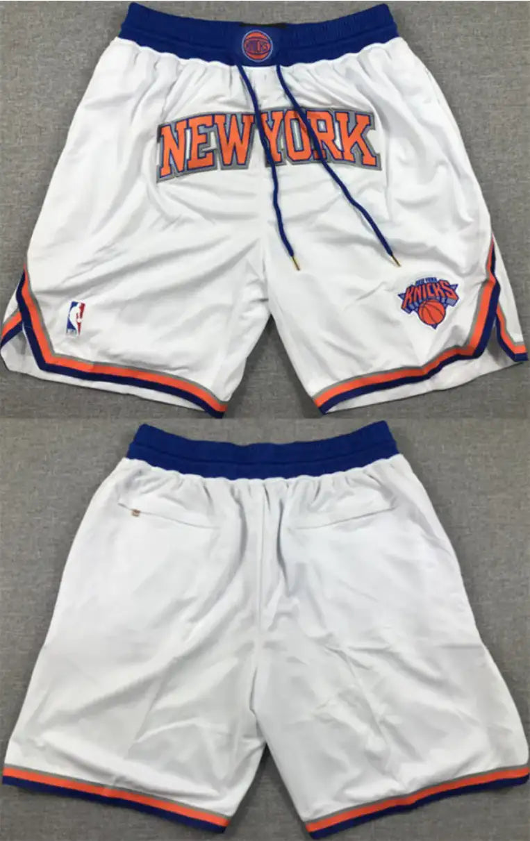 Men's New Yok Knicks White Shorts