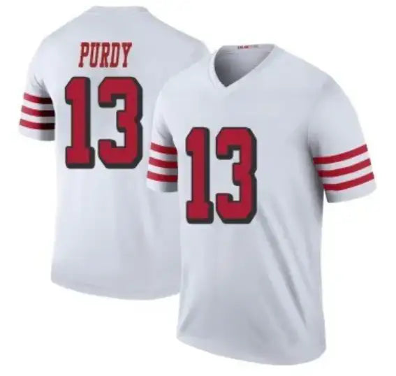Men's San Francisco 49ers #13 Brock Purdy White Stitched Jersey