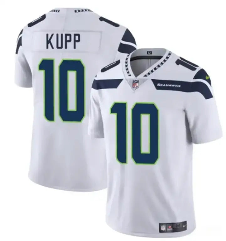 Men's Seattle Seahawks #10 Cooper Kupp White 2025 Vapor Limited Football Stitched Jersey