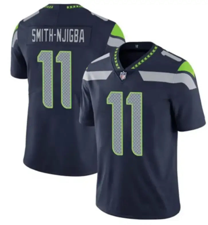 Men's Seattle Seahawks #11 Jaxon Smith-Njigba Navy 2023 Draft Vapor Untouchable Stitched Jersey