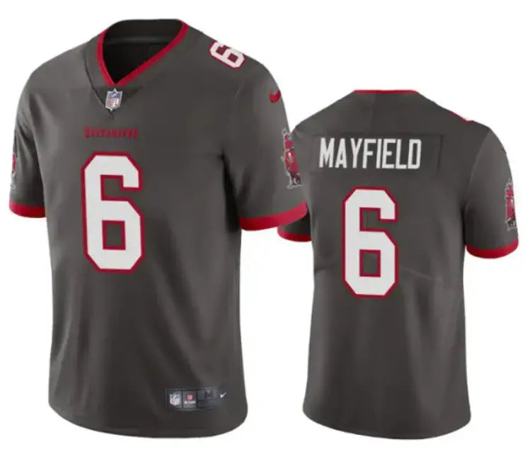 Men's Tampa Bay Buccaneers #6 Baker Mayfield Gray Vapor Untouchable Limited Stitched Jersey