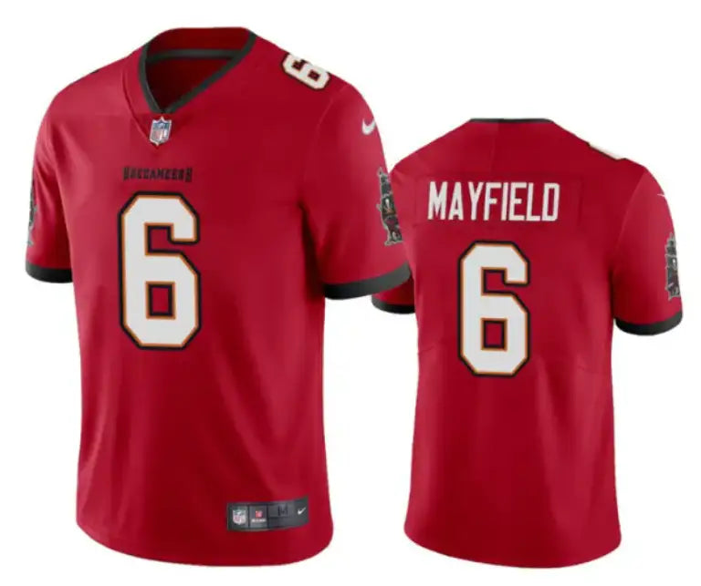Men's Tampa Bay Buccaneers #6 Baker Mayfield Red Vapor Untouchable Limited Stitched Jersey