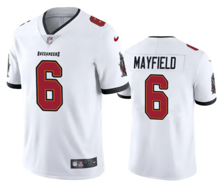 Men's Tampa Bay Buccaneers #6 Baker Mayfield White Vapor Untouchable Limited Stitched Jersey