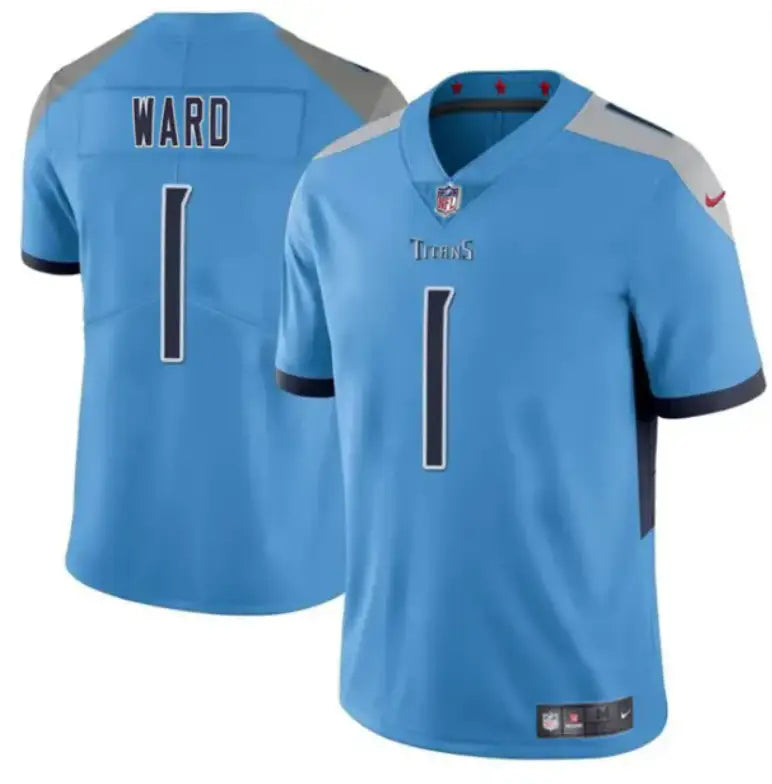 Men's Tennessee Titans #1 Cameron Ward Blue 2025 Draft Vapor Untouchable Football Stitched Jersey