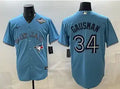 Men_s_Toronto_Blue_Jays_34_Kevin_Gausman_Blue_2025_World_Series_Cool_Base_Stitched_Baseball_Jersey