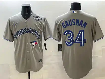Men_s_Toronto_Blue_Jays_34_Kevin_Gausman_Gray_2025_World_Series_Cool_Base_Stitched_Baseball_Jersey