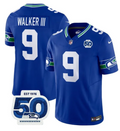 NFL Kenneth Walker III #9 Seahawks – Nike Throwback Vapor Limited 50th Anniversary (2025)