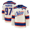 NHL Connor McDavid #97 Edmonton Oilers – Beige Alternate Jersey with C Patch (Stitched)