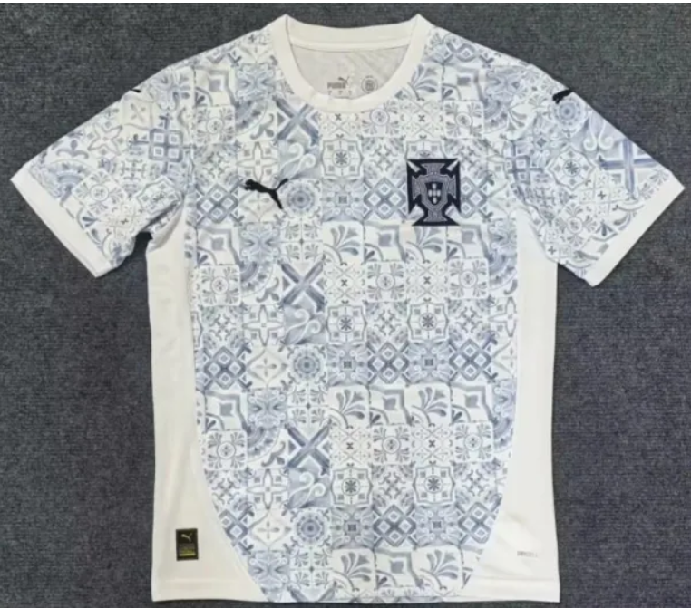 Portugal National Football Team Away Jersey 2024 — White Azulejo Edition (PUMA)