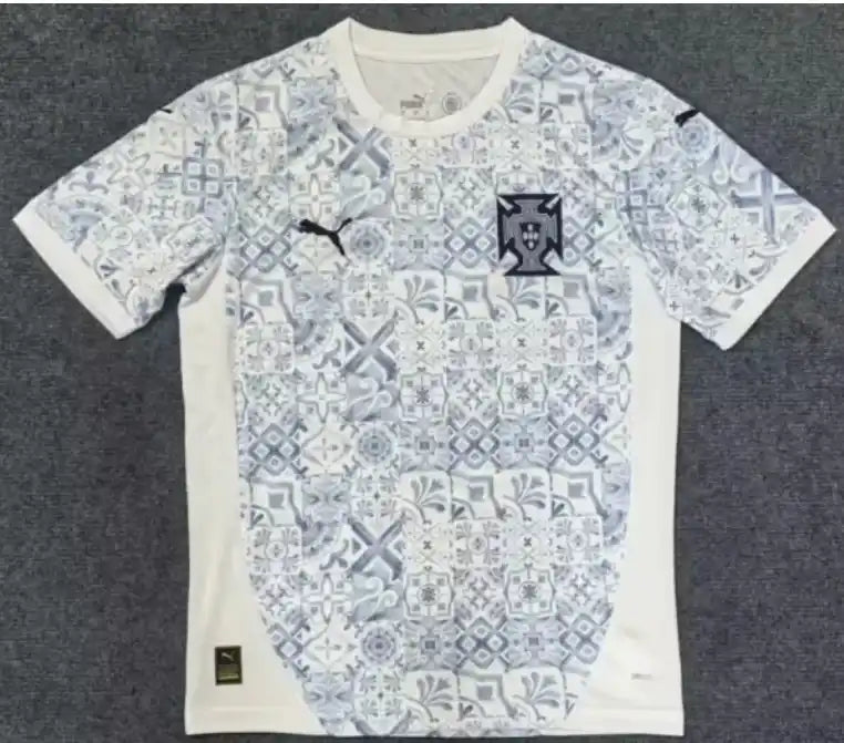 Portugal National Football Team Away Jersey 2024 — White Azulejo Edition (PUMA)